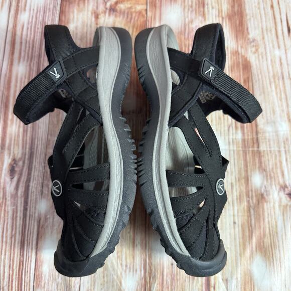 Keen ROSE Womens Size 7 Black Slingback Sandals Closed Toe Shoes Trail Hiking - Picture 7 of 11